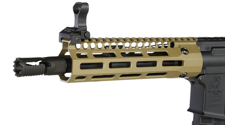 King Arms / EMG Troy Industries M4 SOCC 7.6 PDW Vollmetall S-AEG 6mm BB Dark Earth Bild 6