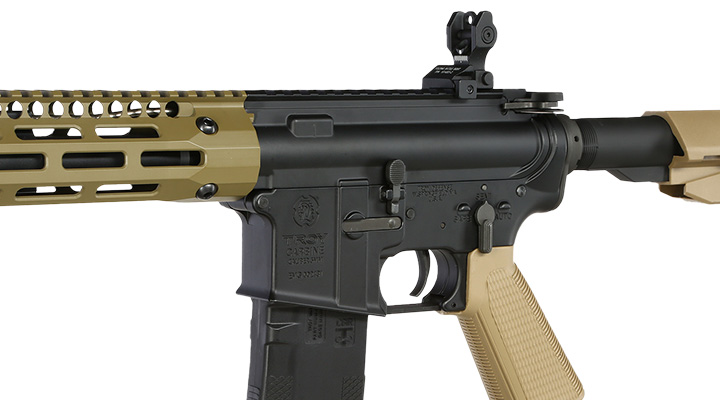 King Arms / EMG Troy Industries M4 SOCC 7.6 PDW Vollmetall S-AEG 6mm BB Dark Earth Bild 7