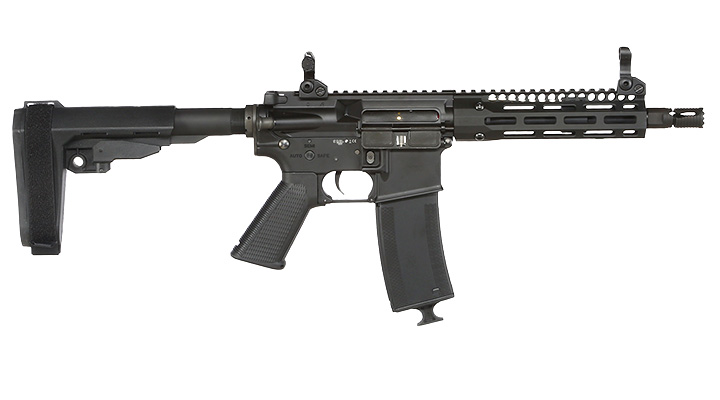 King Arms / EMG Troy Industries M4 SOCC 7.6 PDW Vollmetall S-AEG 6mm BB schwarz Bild 2