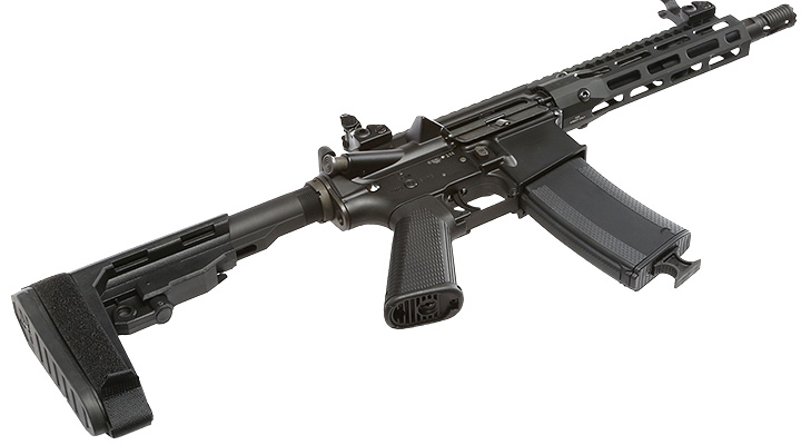 King Arms / EMG Troy Industries M4 SOCC 7.6 PDW Vollmetall S-AEG 6mm BB schwarz Bild 5