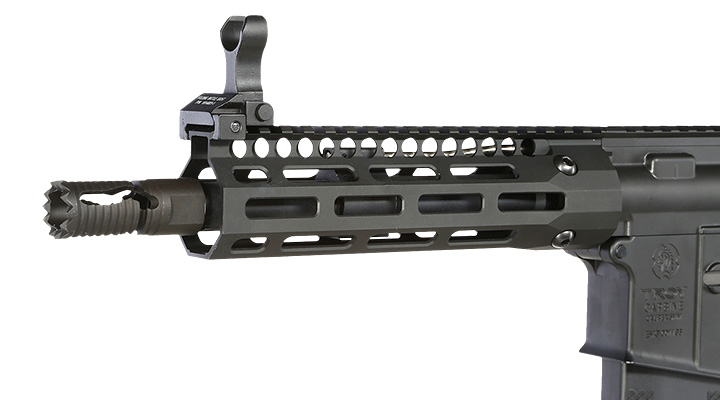 King Arms / EMG Troy Industries M4 SOCC 7.6 PDW Vollmetall S-AEG 6mm BB schwarz Bild 6