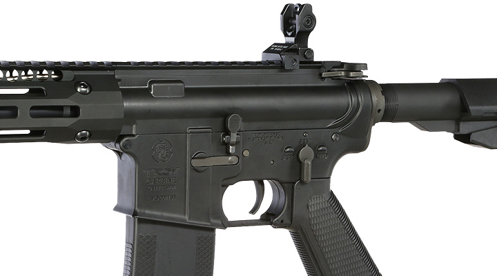 King Arms / EMG Troy Industries M4 SOCC 7.6 PDW Vollmetall S-AEG 6mm BB schwarz Bild 7