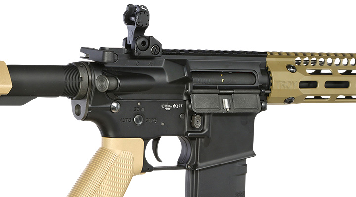 King Arms / EMG Troy Industries M4 SOCC 10.5 CQB Vollmetall S-AEG 6mm BB Dark Earth Bild 8