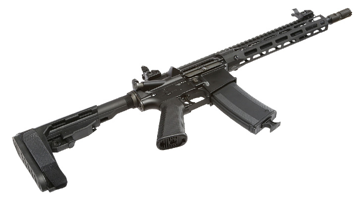King Arms / EMG Troy Industries M4 SOCC 10.5 CQB Vollmetall S-AEG 6mm BB schwarz Bild 5