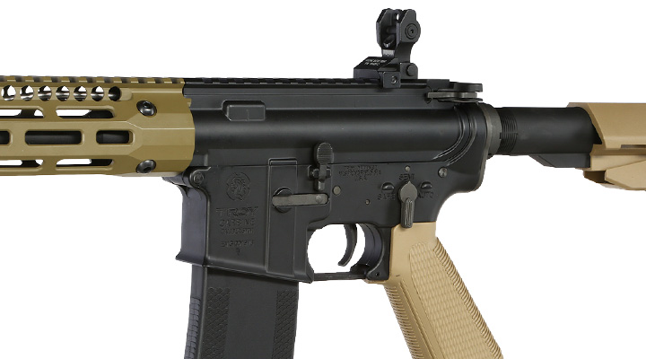 King Arms / EMG Troy Industries M4 SOCC 15 Carbine Vollmetall S-AEG 6mm BB Dark Earth Bild 7