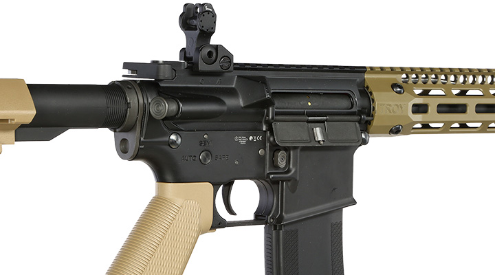 King Arms / EMG Troy Industries M4 SOCC 15 Carbine Vollmetall S-AEG 6mm BB Dark Earth Bild 8