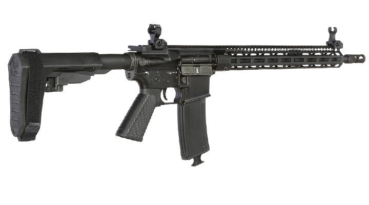 King Arms / EMG Troy Industries M4 SOCC 15 Carbine Vollmetall S-AEG 6mm BB schwarz Bild 3