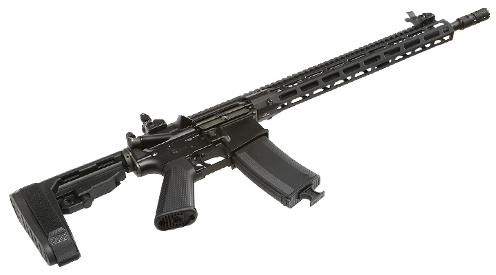 King Arms / EMG Troy Industries M4 SOCC 15 Carbine Vollmetall S-AEG 6mm BB schwarz Bild 4