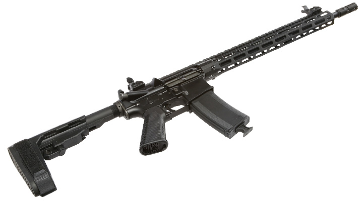 King Arms / EMG Troy Industries M4 SOCC 15 Carbine Vollmetall S-AEG 6mm BB schwarz Bild 5