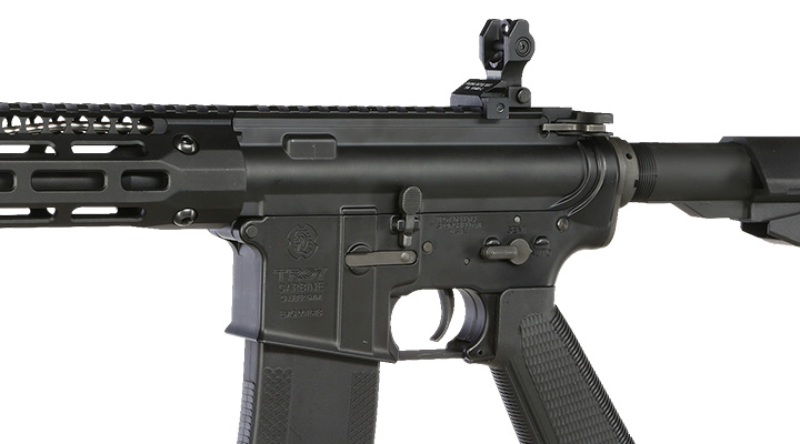 King Arms / EMG Troy Industries M4 SOCC 15 Carbine Vollmetall S-AEG 6mm BB schwarz Bild 7