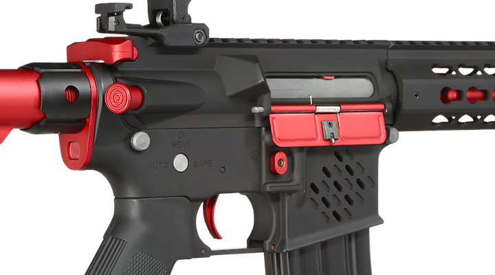 Cybergun Colt M4 Blast Red Fox Vollmetall Komplettset S-AEG 6mm BB schwarz Bild 8