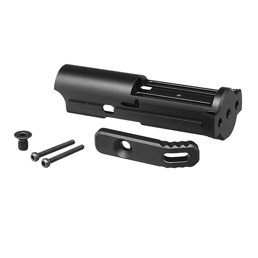 C&C Tac CNC 7075 Aluminium BlowBack Unit Infinity Lightweight f. Action Army AAP-01 schwarz