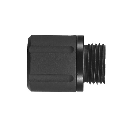 APS Aluminium Schalldmpferadapter f. Pistolen 11mm- auf 14mm- schwarz Bild 2