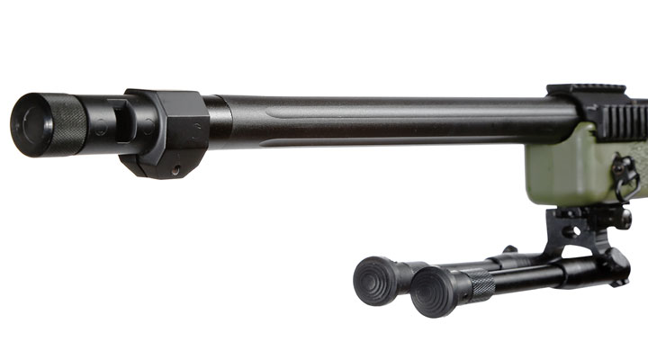 Well MB4416D USMC M40A5 Snipergewehr inkl. Zweibein / Zielfernrohr Springer 6mm BB oliv Bild 5