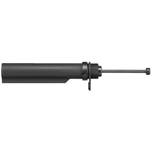 APS Standard AR Stock Tube Schaftsystem komplett f. APS M4 / M16 Gewehre mit CO2BB GBox schwarz Bild 2