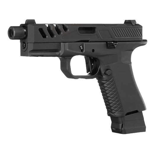 APS / EMG F1 Firearms BSF19 Vollmetall GBB 6mm BB schwarz