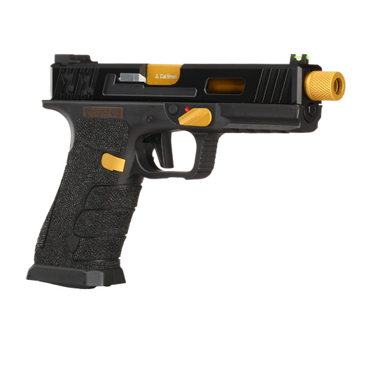 APS BumbleBee XX D-Mod mit Metallschlitten GBB 6mm BB schwarz / gold - Standard Edition Bild 7