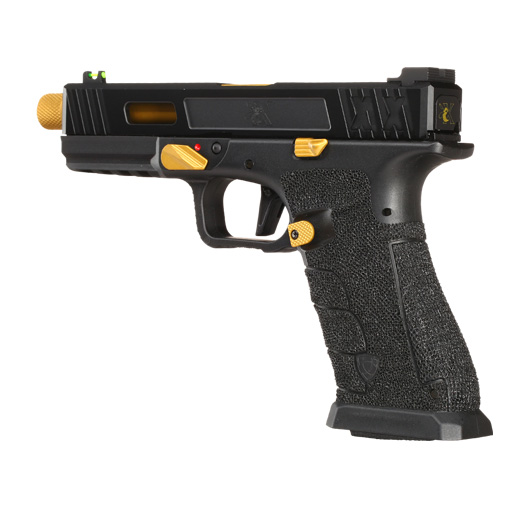 APS BumbleBee XX D-Mod mit Metallschlitten GBB 6mm BB schwarz / gold - Standard Edition Bild 8