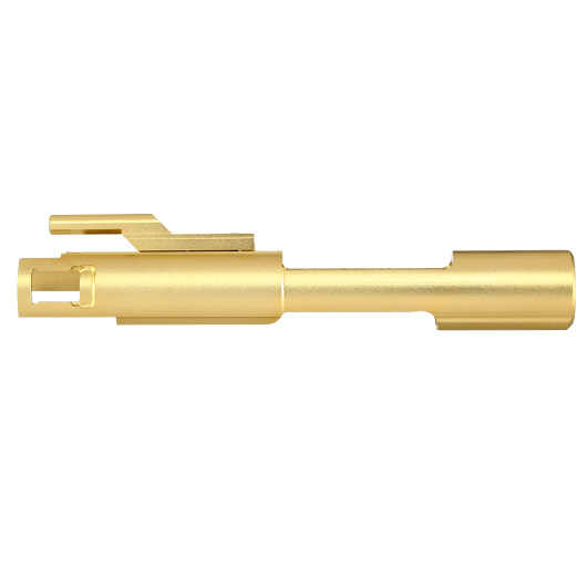 King Arms CNC Aluminium Lightweight Bolt-Carrier ohne Nozzle Set gold f. King Arms 9mm GBB Serie Bild 2