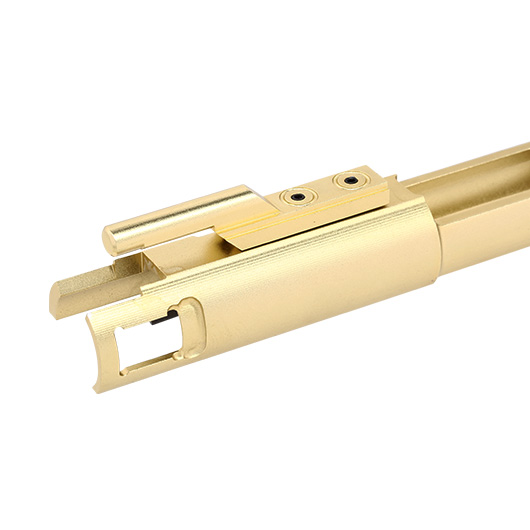 King Arms CNC Aluminium Lightweight Bolt-Carrier ohne Nozzle Set gold f. King Arms 9mm GBB Serie Bild 4