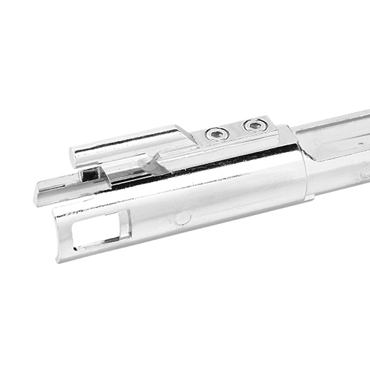 King Arms Zink-Aluminium Bolt-Carrier ohne Nozzle Set chrome f. King Arms 9mm GBB Serie Bild 4