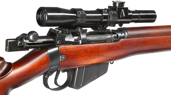 Ares Lee-Enf. SMLE No.4 MK1 Stahl Bolt-Action Gewehr mit ZF No.32 6mm BB Echtholz + Waffenkiste Bild 9