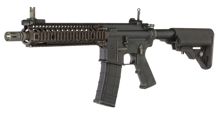 GHK Colt / Daniel Defense MK18 MOD1 Vollmetall Gas-Blow-Back 6mm BB Dualtone - Forged Receiver Edition