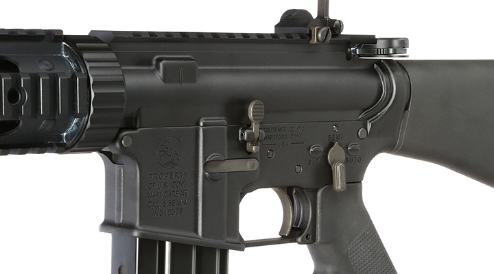GHK Colt MK12 Mod 1 SPR Vollmetall Gas-Blow-Back 6mm BB schwarz - Forged Receiver Edition Bild 6