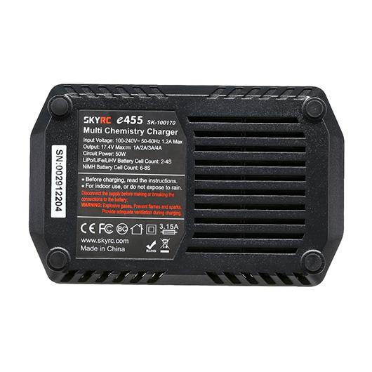 SKYRC e455 Charger Ladegert f. LiPo 2-4 / NiMH 6-8 1-4A 50W 230V SK100170-02 Bild 5