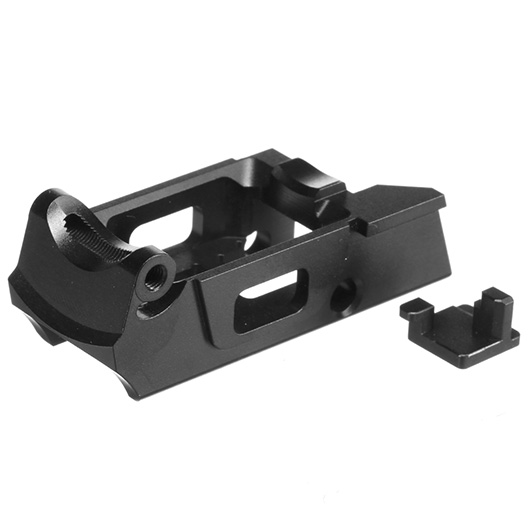 CowCow CNC 7075 Aluminium Trigger Housing f. Action Army AAP-01 GBB Pistolen schwarz