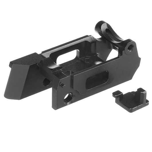 CowCow CNC 7075 Aluminium Trigger Housing f. Action Army AAP-01 GBB Pistolen schwarz Bild 1