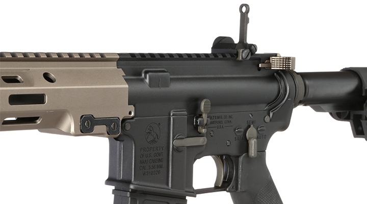 GHK Colt MK16 10.3 URGI Vollmetall Gas-Blow-Back 6mm BB Dualtone - Forged Receiver Edition Bild 7
