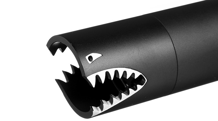 Nuprol Shark Rainbow Aluminium Tracer / Flasher inkl. integriertem Akku 14mm- schwarz Bild 6