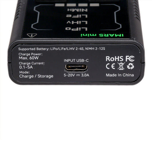 Gens Ace Imars Mini G-Tech Charger Ladegert f. LiPo / LiFe 2-4 / NiMH 2-12 5A 60W 5-20 / 230V Bild 7