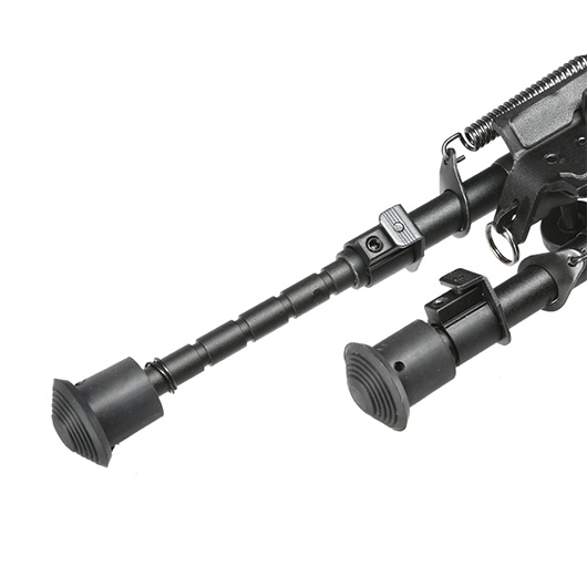 Firefield Stronghold Metall Zweibein 140 - 215 mm mit Gummife und 20 - 22mm- / Sniper-Halterung schwarz Bild 5