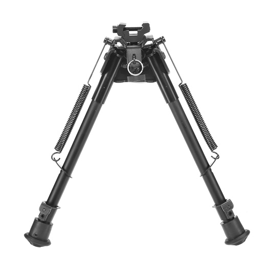 Firefield Compact Metall Zweibein 220 - 370 mm mit Gummife und 20 - 22mm- / Sniper-Halterung schwarz Bild 1