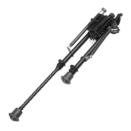 Firefield Compact Metall Zweibein 220 - 370 mm mit Gummife und 20 - 22mm- / Sniper-Halterung schwarz Bild 4