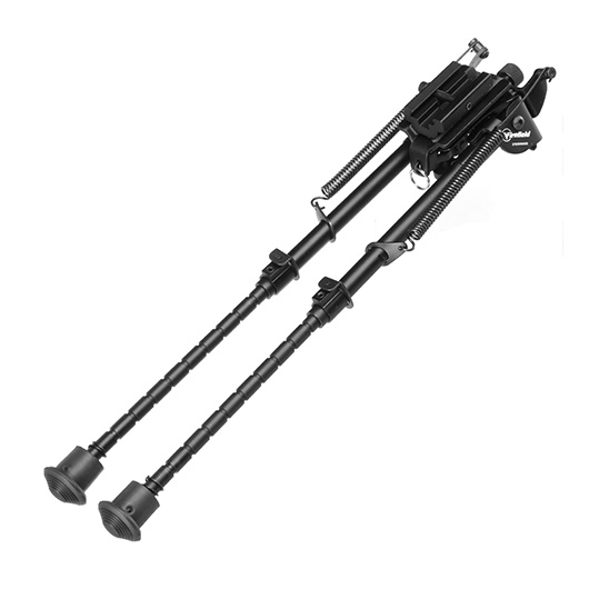 Firefield Compact Metall Zweibein 220 - 370 mm mit Gummife und 20 - 22mm- / Sniper-Halterung schwarz Bild 6