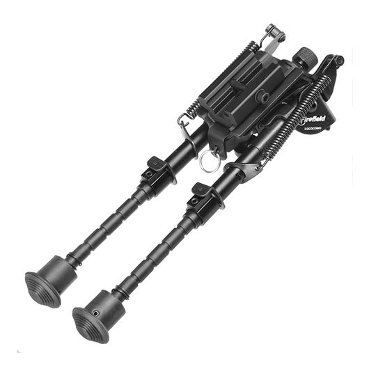 Firefield Compact Metall Zweibein 145 - 220 mm mit Gummife und 20 - 22mm- / Sniper-Halterung schwarz Bild 6