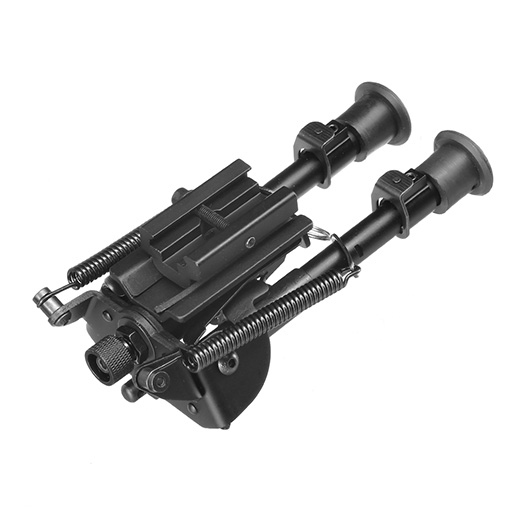 Firefield Compact Metall Zweibein 145 - 220 mm mit Gummife und 20 - 22mm- / Sniper-Halterung schwarz Bild 7