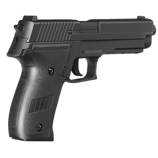 Swiss Arms Navy Pistol m. Metallschlitten Komplettset Airsoft AEP 6mm BB schwarz - MosFet / LiPo Version Bild 3