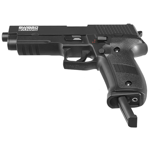 Swiss Arms Navy Pistol m. Metallschlitten Komplettset Airsoft AEP 6mm BB schwarz - MosFet / LiPo Version Bild 4