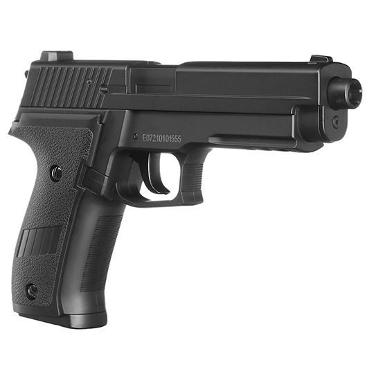Swiss Arms Navy Pistol m. Metallschlitten Komplettset Airsoft AEP 6mm BB schwarz - MosFet / LiPo Version Bild 6