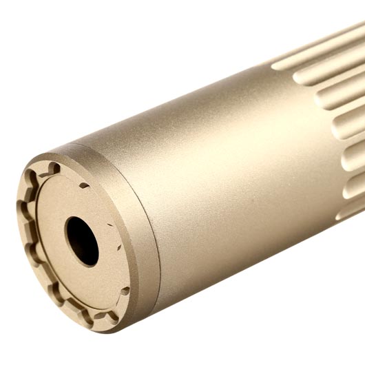 Modify OBserver Aluminium Over-Barrel Mock Suppressor - Tracer kompatibel 14mm- tan Bild 6