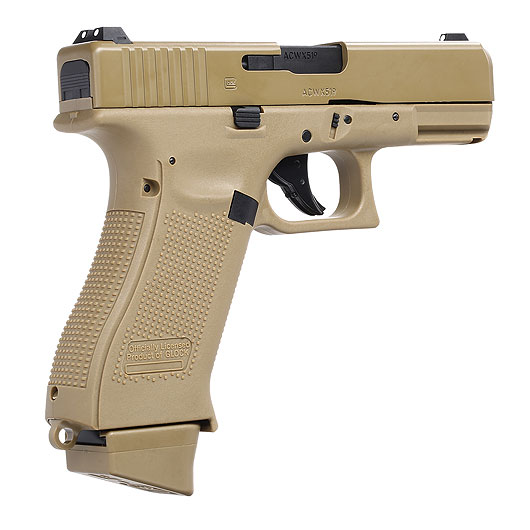 Glock 19X Airsoft mit Metallschlitten CO2 BlowBack 6mm BB Coyote Tan Bild 4