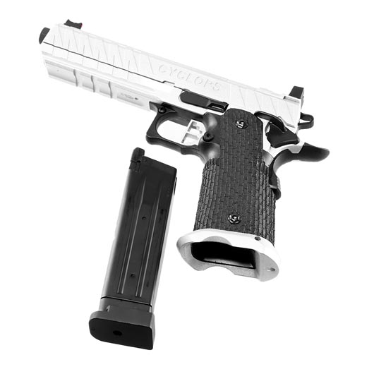 Echo1 Hi-Capa 6 Cyclops Vollmetall GBB 6mm BB silber Bild 6