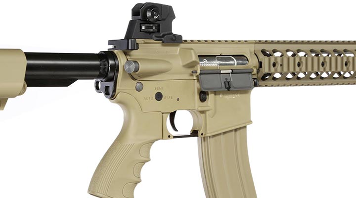 G&G GR15 RIS Raider XL BlowBack AEG 6mm BB Desert Tan Bild 8