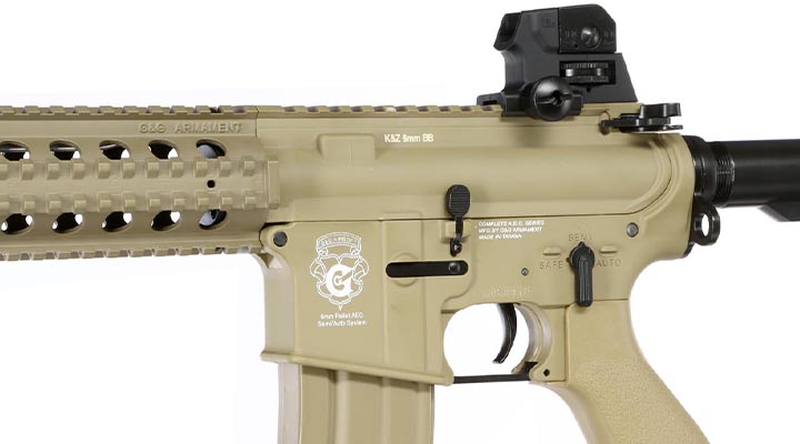 G&G GR15 RIS Raider BlowBack AEG 6mm BB Desert Tan Bild 7