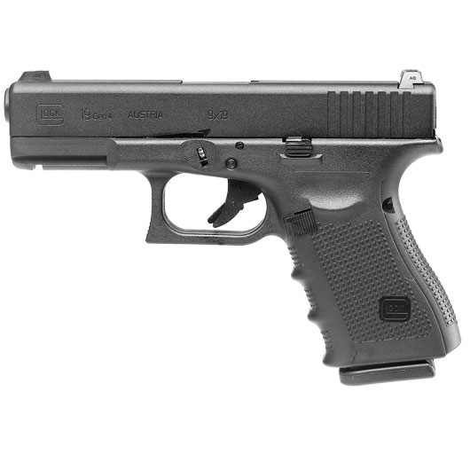 Glock 19 Gen. 4 Airsoft mit Metallschlitten GBB 6mm BB schwarz Bild 2