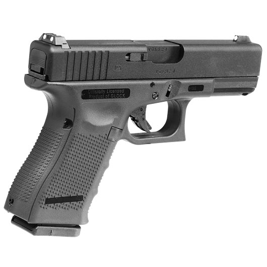 Glock 19 Gen. 4 Airsoft mit Metallschlitten GBB 6mm BB schwarz Bild 4